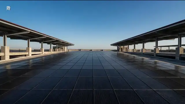 ROSE panels on a parking deck